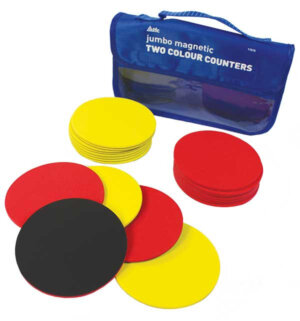Demo Magnetic Counters 100mm Two Colour 20pc