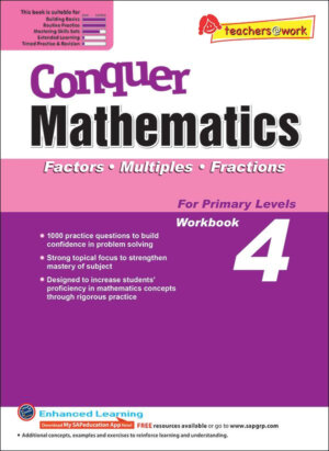 Conquer Mathematics (Factors, Multiples, Fractions) Book 4