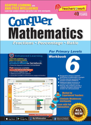 Conquer Mathematics (Fraction, Percentage, Ratio) Book 6