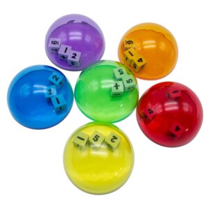 Dice Dome Shakers – 6pcs
