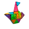 Magna-Tiles – Magnetic Construction Set – Translucent Colours  (32pcs)