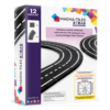 Magna-Tiles – Magnetic Construction Set – XTRAS Roads Set  (12 pcs)