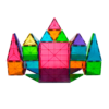 Magna-Tiles – Magnetic Construction Set – Translucent Colours  (32pcs)
