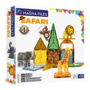 Magna-Tiles - Magnetic Construction Set - Safari Animals Set (25pcs)