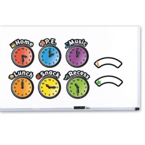 Learning Resources – Magnetic Daily Schedule Clocks – Time Teaching Set