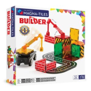 Magna-Tiles - Magnetic Construction Set - Builder  (32pcs)
