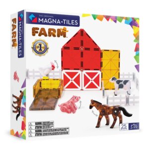 Magna-Tiles - Magnetic Construction Set - Farm Animals Set (25pcs)