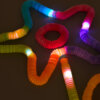 Glow Pop Tube Sensory Fidget Toy with Light-Up Balls